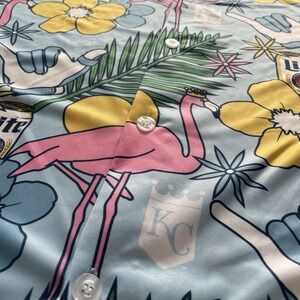 Kansas City Royals Miller Lite Hawaiian Shirt '25 Giveaway Size XL Baseball
